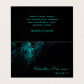 シックプロフェッショナルブラック芸術的 名刺 (外部フラット)