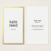 シックプロフェッショナルミニマリスト縁ど金ゴールド (正面&裏面)