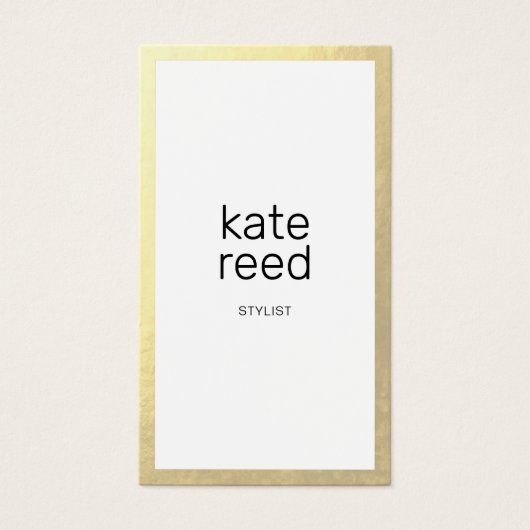 シックプロフェッショナルミニマリスト縁ど金ゴールド (正面)