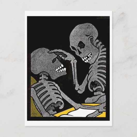 シックベッドヴィンテージはがき ポストカード (正面)