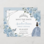 シックベビーブルーフローラキンセアニェラSweet sixteen セーブザデート (正面/裏面)