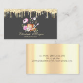 シックベーカリーツールフェイク金ゴールドドリップベーカリー 名刺 (正面/裏面)