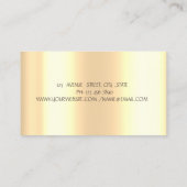 シックベーカリーツールフェイク金ゴールドドリップベーカリー 名刺 (裏面)