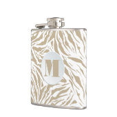 シックベージュアニマルプリント モノグラムの フラスク (左)