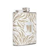シックベージュアニマルプリント モノグラムの フラスク (右)