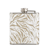 シックベージュアニマルプリント モノグラムの フラスク (裏面)