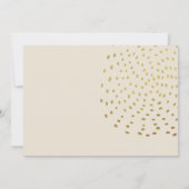 シックベージュ美容師卒業パーティーレトロ 招待状 (裏面)