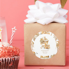 シックベージュ金ゴールドバシネカスタム ラウンドシール