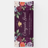 シックペオニーバラフローラ大学院卒業パーティー 横断幕 (縦)