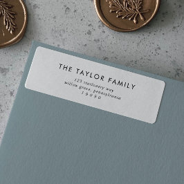 シックホリデーカードファミリー差出人住所ラベル ラベル