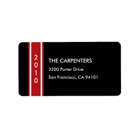 シックホリデーバンドホリデイ住所 シール (正面)