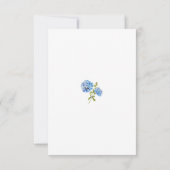 シックホワイトアジサイ |の結婚詳細情報カード サンキューカード (裏面)