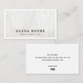 シックホワイトウッドプロフェッショナルコール コーリングカード (正面/裏面)