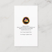 シックホワイトハウスオレンジサンピケットフェンス不動産仲介業者 名刺 (裏面)