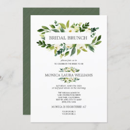 シックホワイト開花 |ブライダルブランチ結婚ズ 招待状
