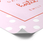 シックボウ水玉模様ガレンティーネズデイパーティーウェルカム ポスター (角)