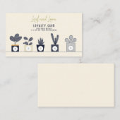 シックボタニカルハウスプラントショップロイヤリティスタンプカード ロイヤリティカード (正面/裏面)