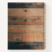 シックボタニカルヴィンテージリースモノグラムウッド ノートブック (裏面)