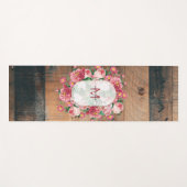 シックボタニカルヴィンテージリースモノグラムウッド ヨガマット (正面(横))