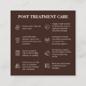 シックボディ スカルプティング アフターケア スパ ヘルス スクエア名刺 (裏面)