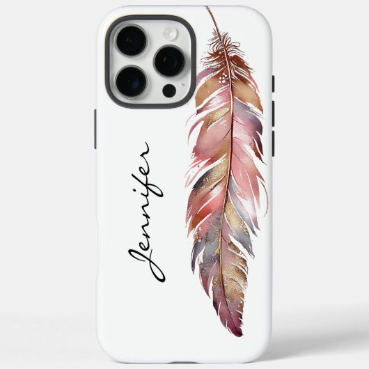 シックボヘミアン先住民アメリカンフェザーiPhone Case-Mate iPhoneケース (裏面)