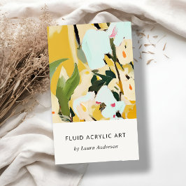 シックボホオカラフルクレイエロ絵を描フローラ 名刺