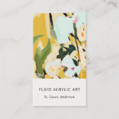 シックボホオカラフルクレイエロ絵を描フローラ 名刺 (正面)