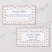 シックボホカスタムフローラ ロイヤリティカード (正面/裏面)