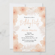 シックボホダスティ赤面フラワーパームリーフ誕生日