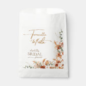 シックボホテラコッタアンドテキーラブライダルシャワー フェイバーバッグ (正面)