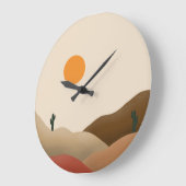 シックボホテラコッタデザートカボス ラージ壁時計 (傾斜)