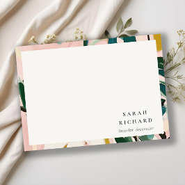 シックボホピカラフルンクティール（緑がかった色）グリーン絵を描フローラ ノートカード