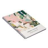 シックボホピカラフルンクティール(緑がかった色)グリーン絵を描フローラ ノートブック (右側)