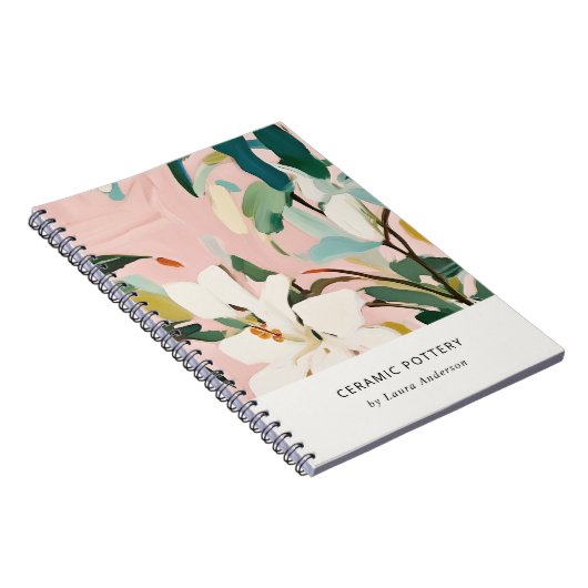 シックボホピカラフルンクティール(緑がかった色)グリーン絵を描フローラ ノートブック (右側)