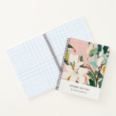シックボホピカラフルンクティール(緑がかった色)グリーン絵を描フローラ ノートブック (内部)
