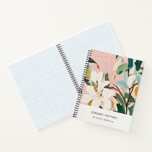 シックボホピカラフルンクティール(緑がかった色)グリーン絵を描フローラ ノートブック (内部)