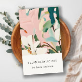 シックボホピカラフルンクティール（緑がかった色）グリーン絵を描フローラ 名刺