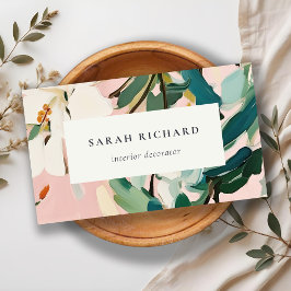 シックボホピカラフルンクティール（緑がかった色）グリーン絵を描フローラ 名刺