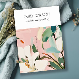 シックボホピカラフルンクティール（緑がかった色）絵を描フローラハイピン 名刺