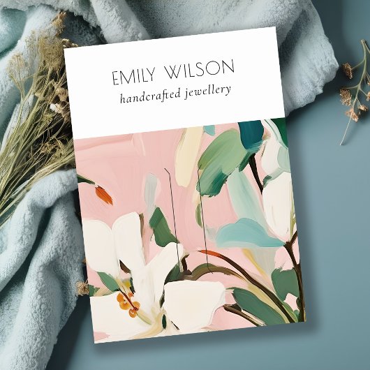 シックボホピカラフルンクティール（緑がかった色）絵を描フローラハイピン 名刺