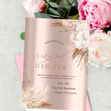 シックボホフラワーズバラ金ゴールドリハーサルディナー