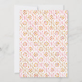 シックボホフローラバラピンクベビーシャワー招待状 招待状 (裏面)