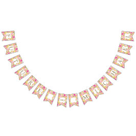 シックボホフローラフューチャーミセスブライダルシャワー バンティングフラッグ