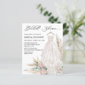 シックボホブライダルシャワー結婚ズドレスウォーターカラー (スタンド正面)