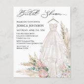 シックボホブライダルシャワー結婚ズドレスウォーターカラー (正面)