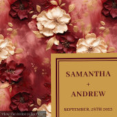 シックボホブルゴーニュ赤面金ゴールド結婚ズナプキンス