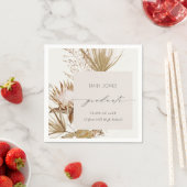 シックボホプロテアドライパームフローラ写真卒業 スタンダードカクテルナプキン (インサイチュ)