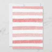 シックボホレインボーアンドクラウドパステルピンク誕生日 招待状 (裏面)