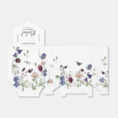 シックボホワイルドフラワー結婚ズブライダルシャワー フェイバーボックス (折り畳みなし)