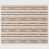 シックボホ先住民エスニック幾何学海軍ラスティアイボリー ラッピングペーパー (フラット)